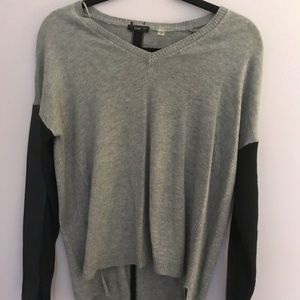 Black and grey sweater